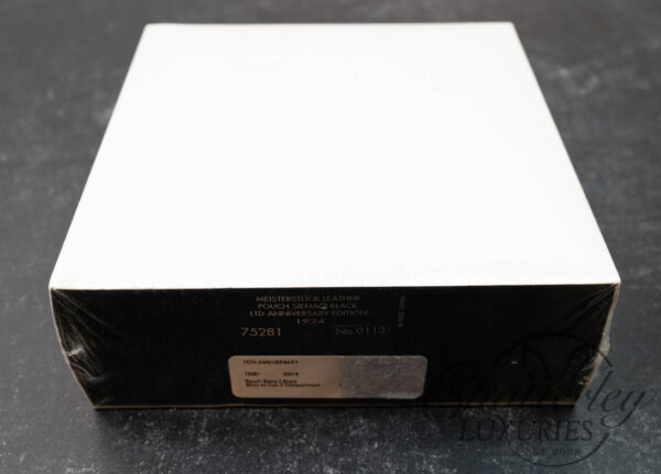 Montblanc Meisterstuck Siena Black 2 Pen Leather Limited Anniversary Edition 1924 Pouch (SEALED)