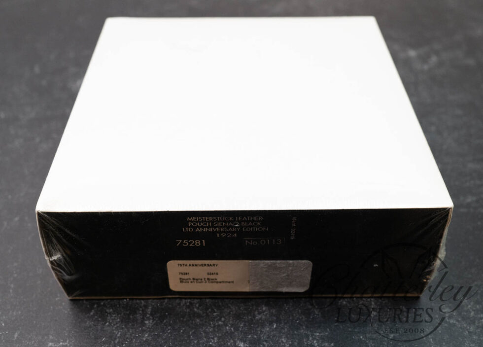 Montblanc Meisterstuck Siena Black 2 Pen Leather Limited Anniversary Edition 1924 Pouch (SEALED)