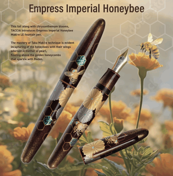 Taccia Empress Imperial Honeybee Limited Edition Fountain Pen - Image 2