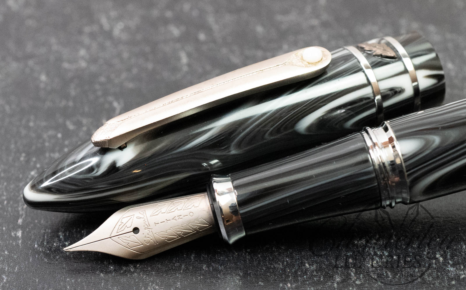 Stipula Model T Graphite Titanium Nib Fountain Pen - Chatterley