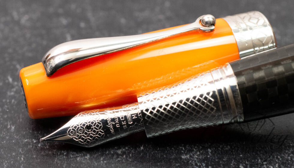 Montegrappa Miya Carbon Orange Fountain Pen