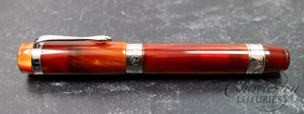 Ancora Perla Orange/Red Fountain Pen - Image 2