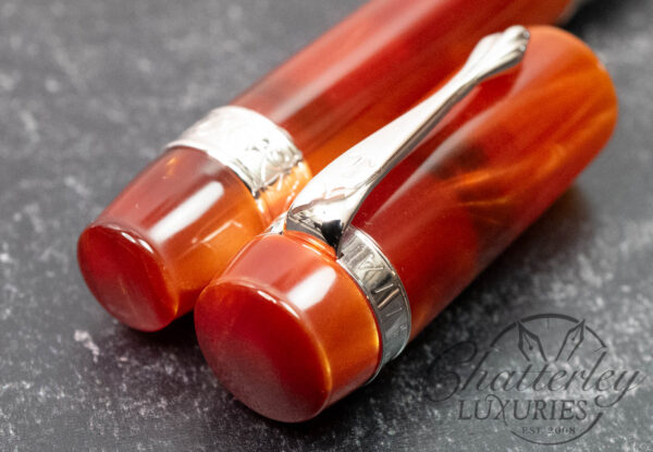 Ancora Perla Orange/Red Fountain Pen - Image 4
