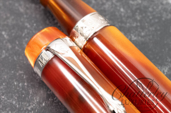 Ancora Perla Orange/Red Fountain Pen - Image 7