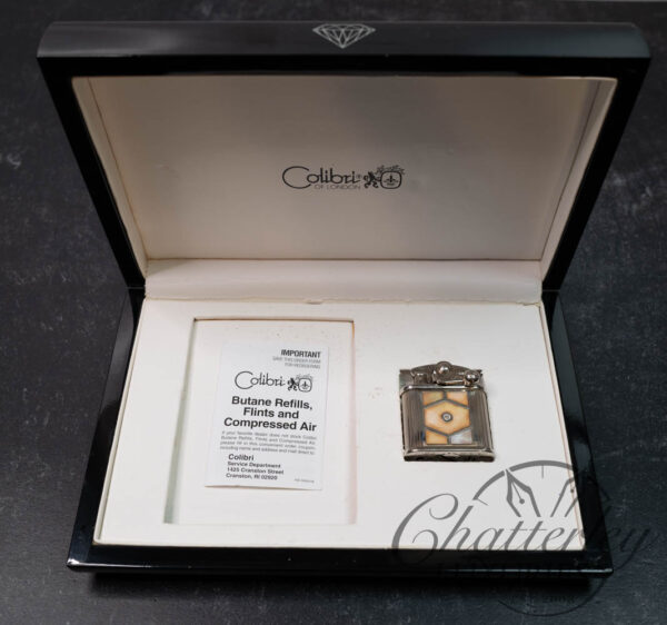 Colibri Diamond 75th Anniversary Platinum Plated Limited Edition Lighter - Image 9