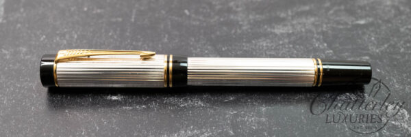 Parker Duofold International Godron Silver Rollerball - Image 2