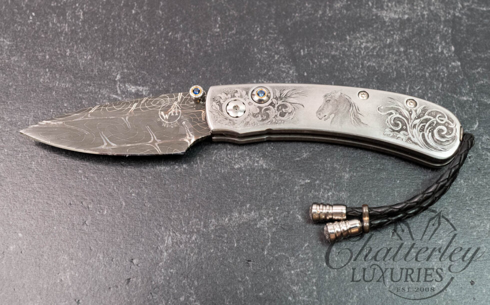 William Henry Kestrel B09 "Silver Pony" Custom Folding Knife