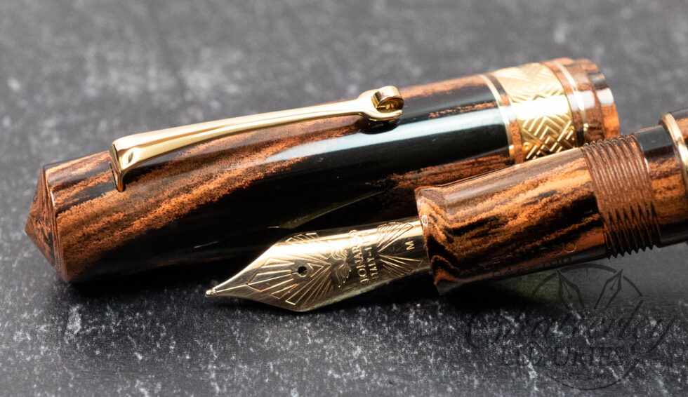 Leonardo Momento Zero Grande Masterpiece Flame Ebonite Fountain Pen