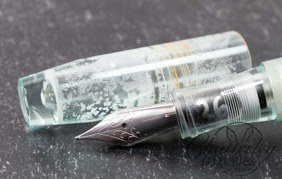Franklin Christoph Model 46 Antique Glass Light Blue Fountain Pen