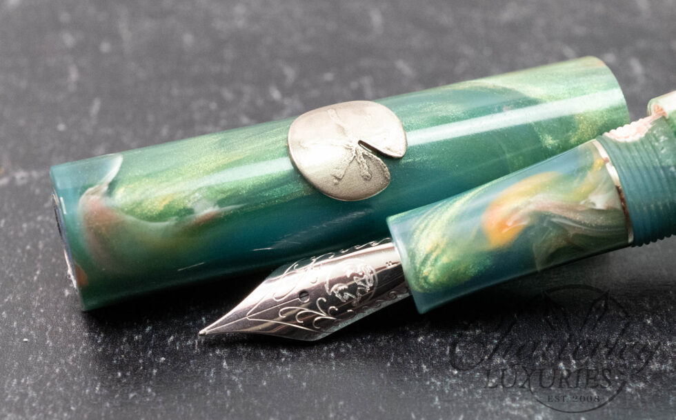 Atelier Lusso Andromeda Water Lily Resin Fountain Pen