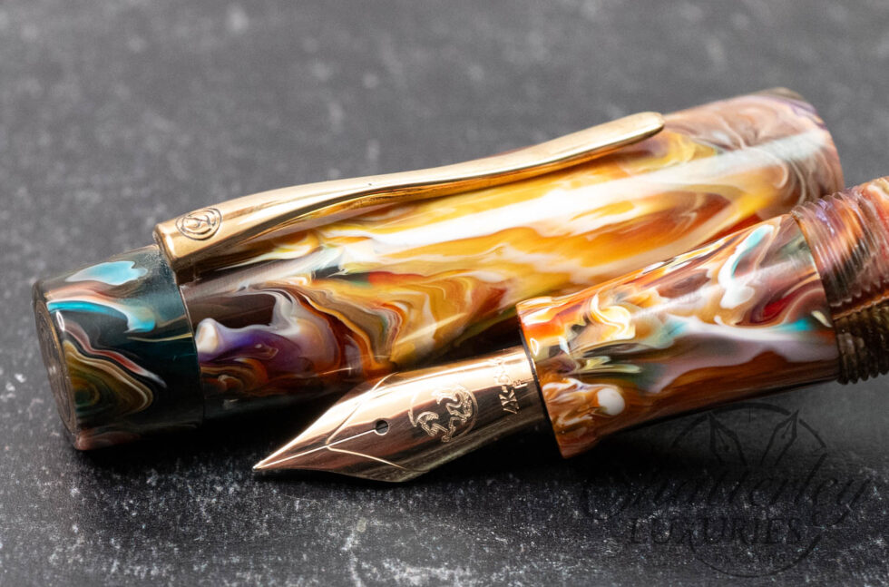 Atelier Lusso Brooks Hydra Primary Manipulation Vesuvio Resin Fountain Pen