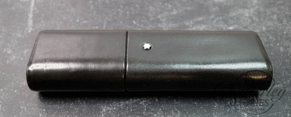 Montblanc Black Leather 2 Pen Pouch Case