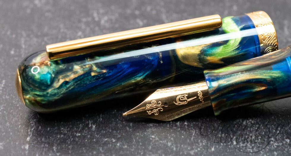 Nahvalur x Galen Leather Exclusive Nature Collection in Tropical Lagoon By Bob Dupras Fountain Pen