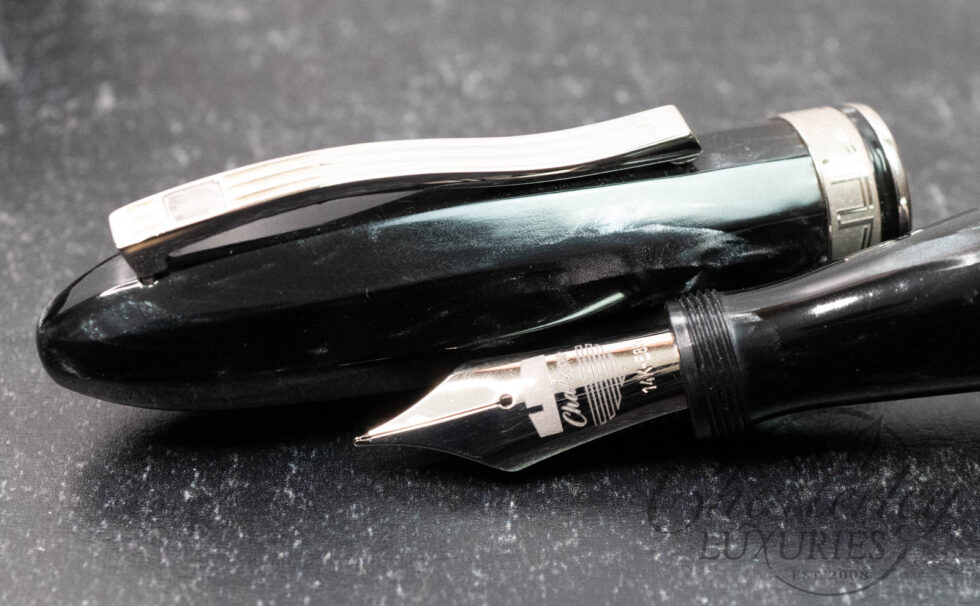 Chateau Monarch Celluloid CN01 Limited Edition Fountain Pen in Omas Smoke Grey