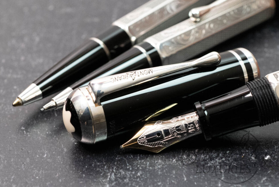 Montblanc Marcel Proust Limited Edition Fountain Pen Mechanical Pencil and Ballpoint Set