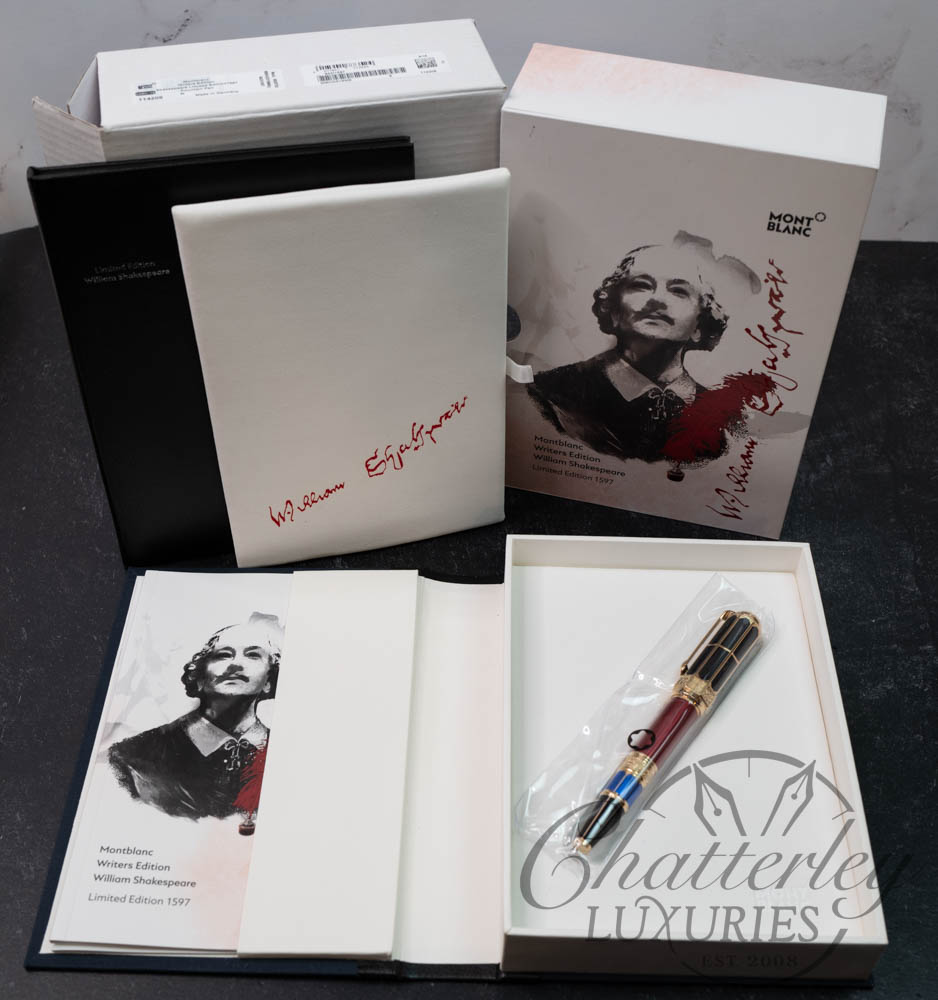 Montblanc Writers Edition William Shakespeare Limited Edition 1597 Fountain Pen (SEALED)