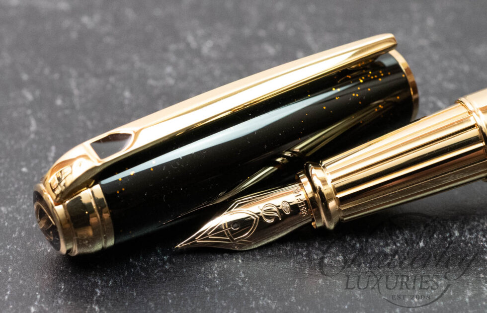 S.T. Dupont Line D Gold Dust Fountain Pen