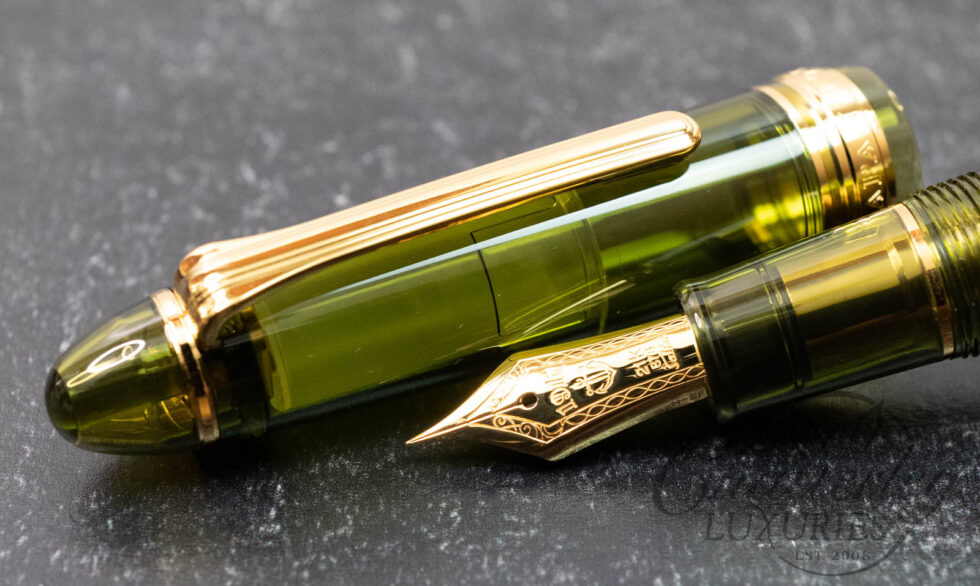 Sailor 1911L Kagero Green Demonstrator Fountain Pen