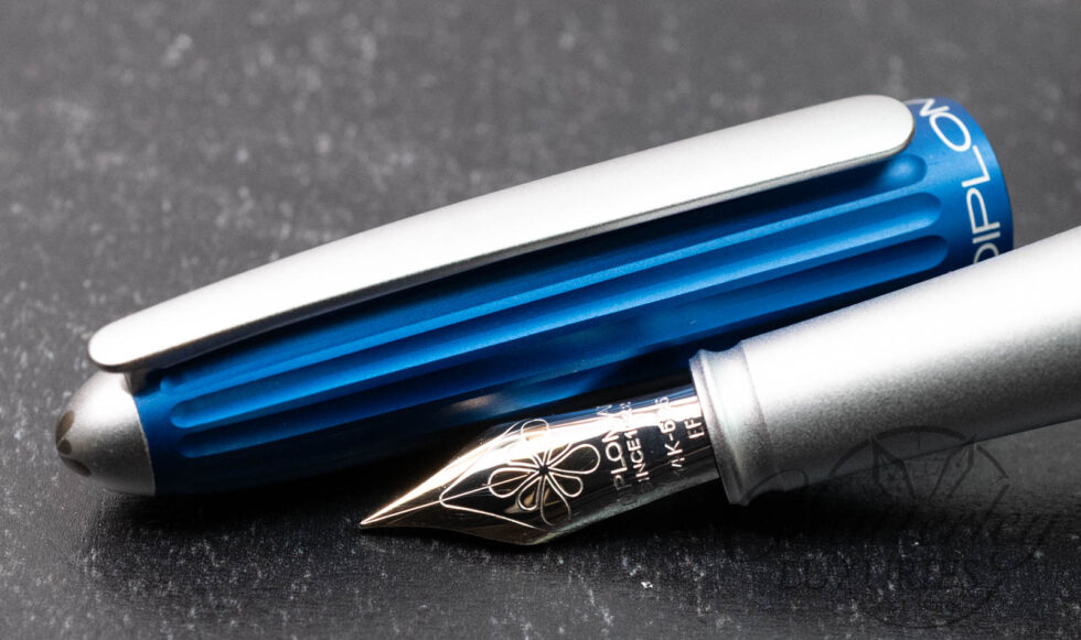 Diplomat Aero Blue Silver Fountain Pen