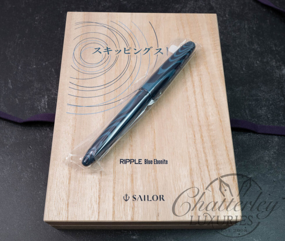 Sailor King of Pens Ripple Blue Ebonite Limited Edition Fountain Pen