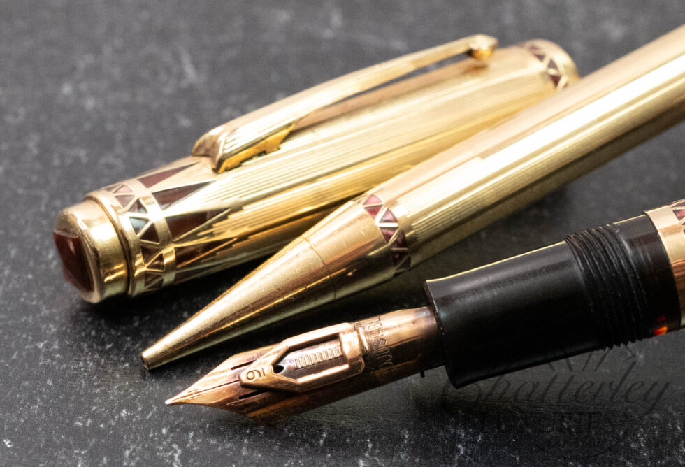 Wahl Eversharp Coronet "Gold Filled" Fountain Pen with Adjustable Nib and Mechanical Pencil Set