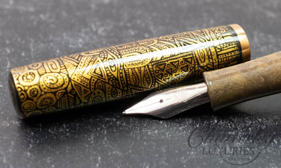 Stanford Pen Studio Jabulani Klimt-inspired Painted Fountain Pen