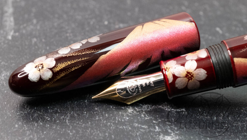 Taccia Empress AkaFuji and Sakura Chinkin Benizakura (Red) Limited Edition Fountain Pen