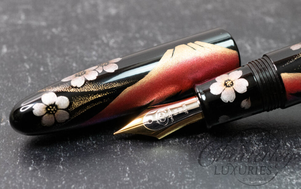 Taccia Empress AkaFuji and Sakura Chinkin Yozakura (black) Limited Edition Fountain Pen