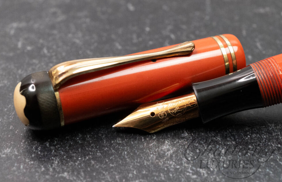 Montblanc Vintage Danish Coral Red Celluloid #35 Fountain Pen