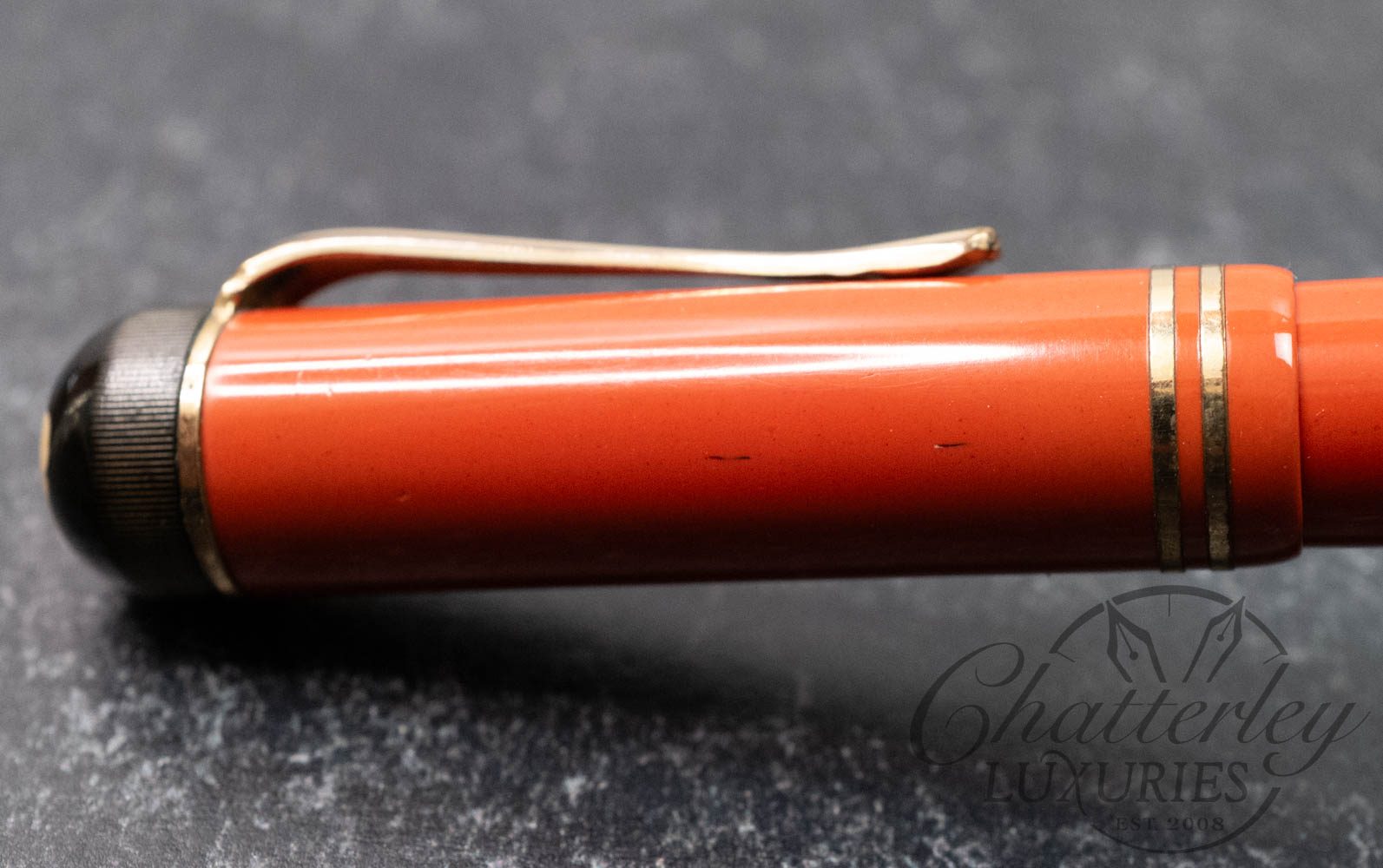 Montblanc Vintage Danish Coral Red Celluloid #35 Fountain Pen - Image 11