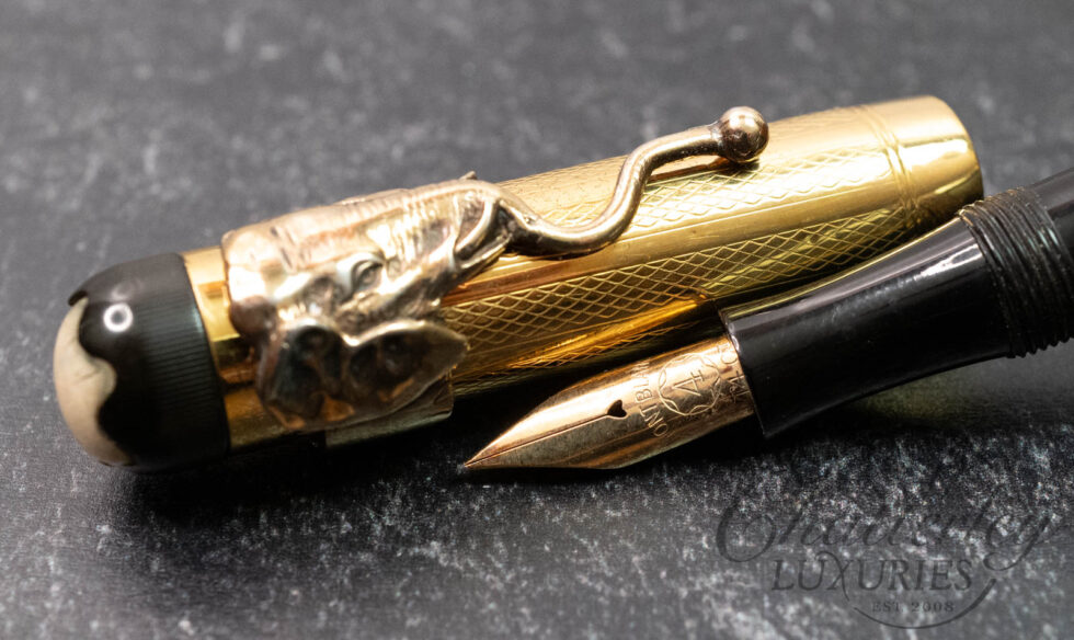 Montblanc Vintage 1920s #4B Elephant Clip 18ct Rolled-Gold Fountain Pen