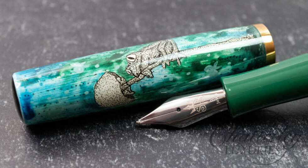 Stanford Pen Studio Jabulani Forest Folk Painted Fountain Pen