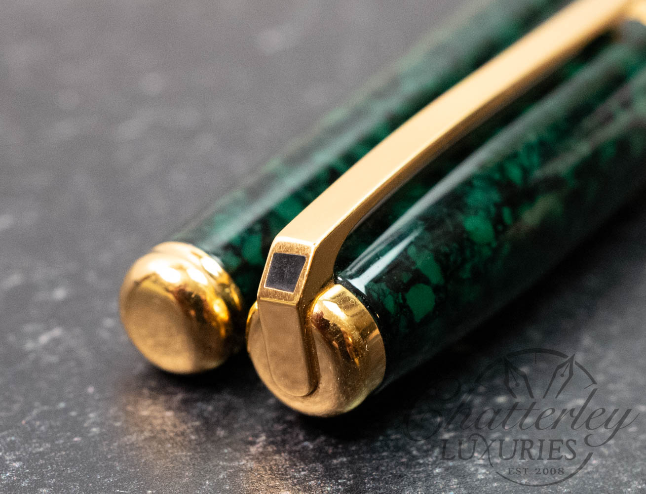 S.T. Dupont Fidelio Green Marble Fountain Pen - Chatterley