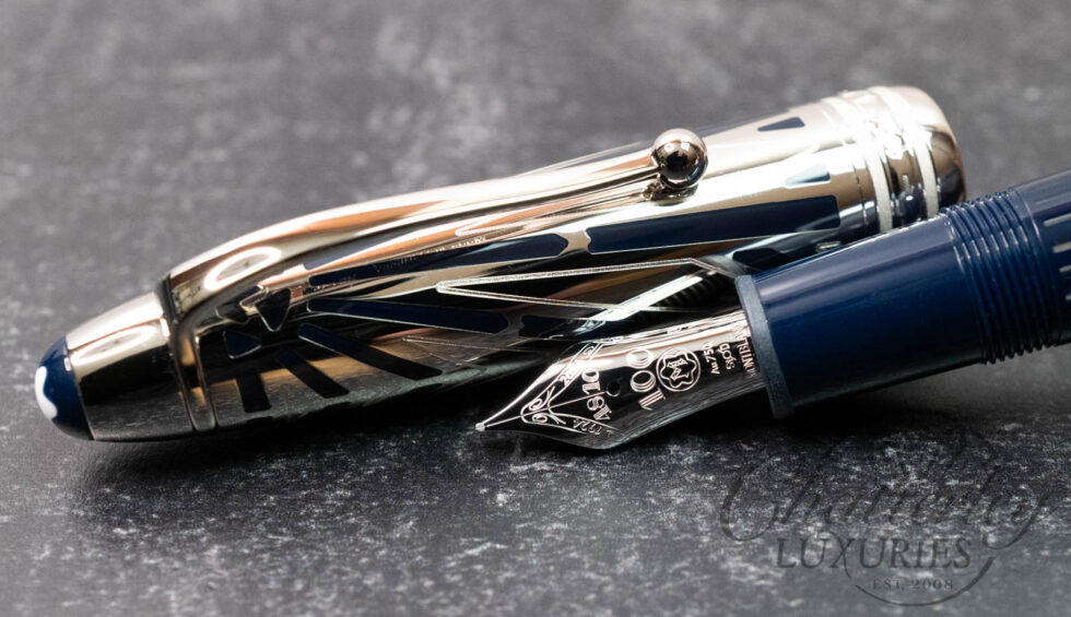 Montblanc Meisterstück Origin Collection Doué LeGrand Blue Fountain Pen
