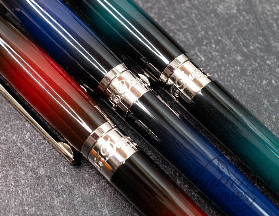 ST Dupont Atelier Line D Mid-Sized Sunburst Fountain Pen Collection