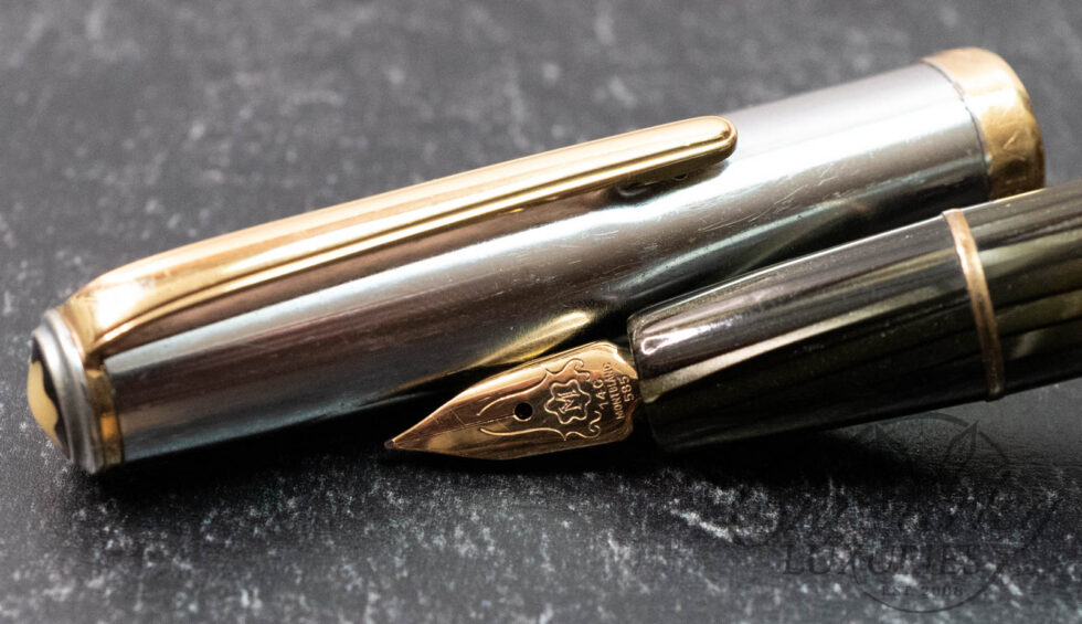 Montblanc Vintage No. 642N Green Striated Celluloid Fountain Pen