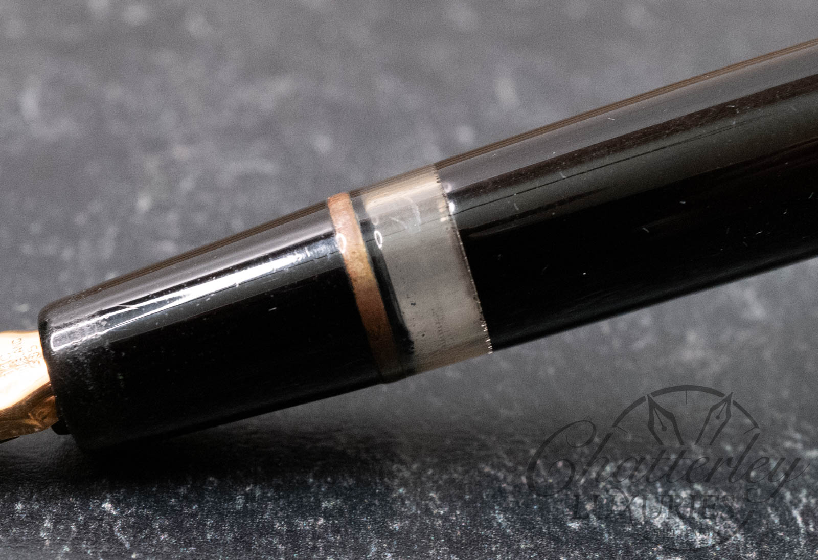 Montblanc Vintage No. 256 Black Resin Fountain Pen - Image 4