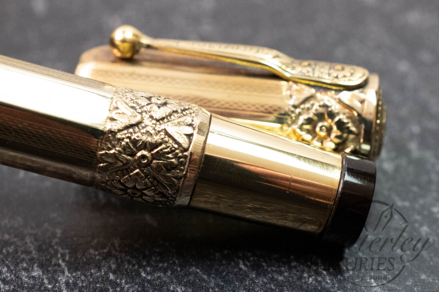 Julianus Vintage Italian Octagonal Overlay 18k Rolled-Gold Safety ...