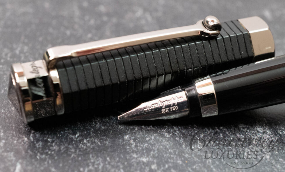 Montegrappa NeroUno Linea Matte Black/Ruthenium Fountain Pen
