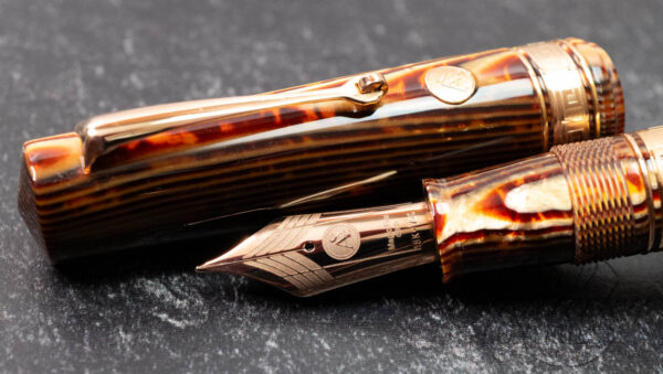 Armando Simoni Club Bologna Extra Arco Bronze Celluloid Fountain Pen