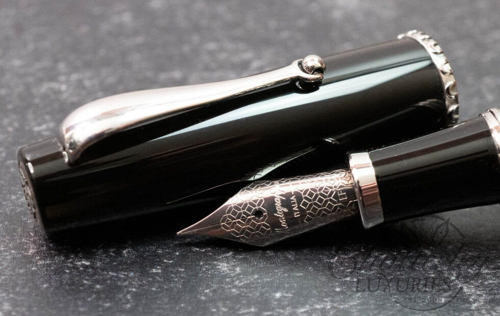 Montegrappa "Monte Grappa" Black Steel Nib Fountain Pen