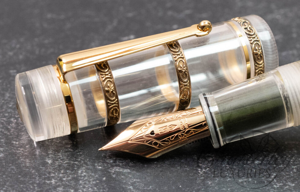 Chatterley Pens / Delta Dolce Vita Stantuffo Demonstrator Rose Gold Limited Edition Fountain Pen