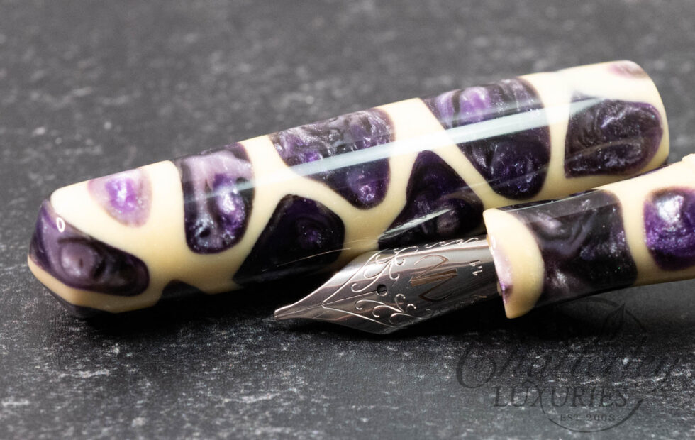 Newton Pens Purple Giraffe Resin Fountain Pen
