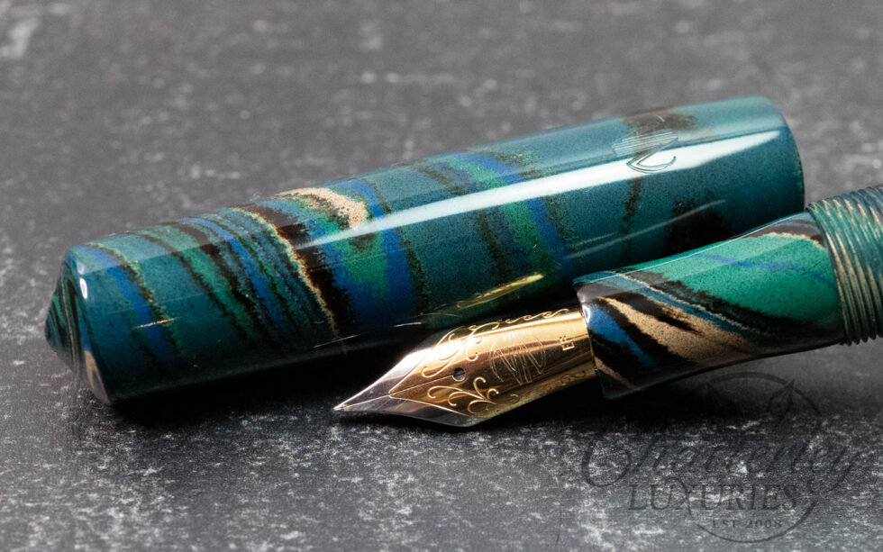 Newton Pens Green Resin Fountain Pen
