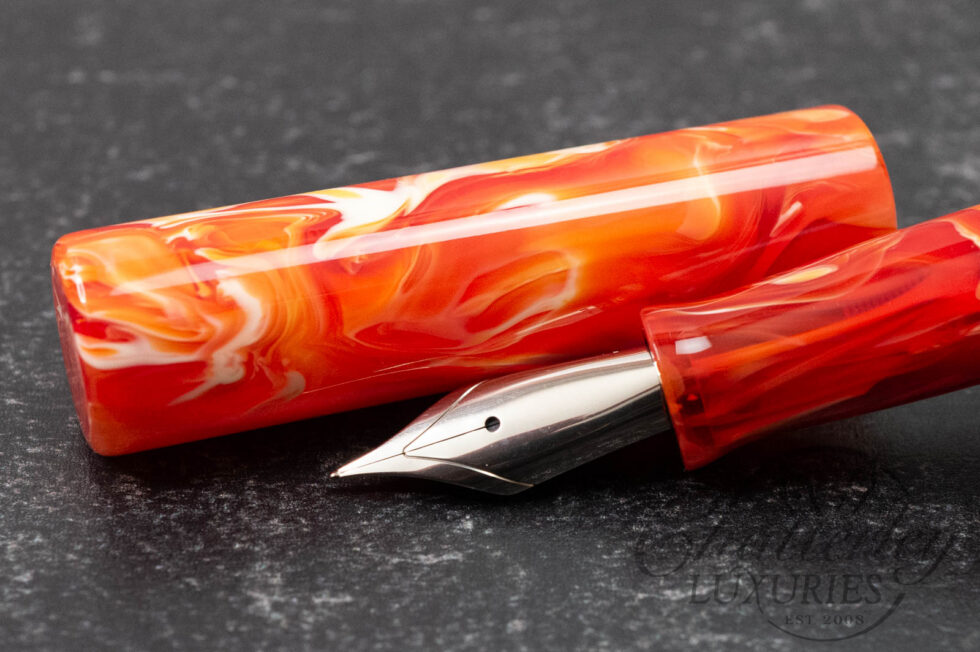 Woodshed Pen Co. Brooks Warm Tone Primary Manipulation Resin Fountain Pen