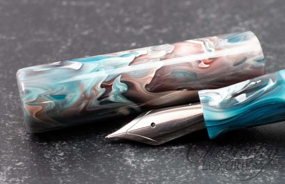 Woodshed Pen Co. Brooks Cool Tone Primary Manipulation Resin Fountain Pen