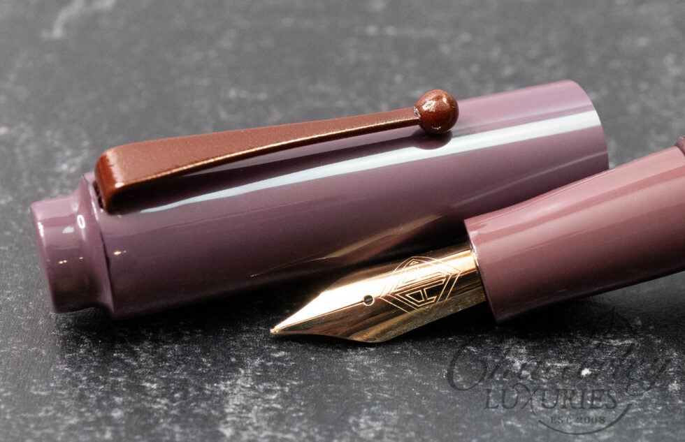 AP Limited Editions "The Apprentice" Urushi Plum Fountain Pen with Maroon Painted Clip