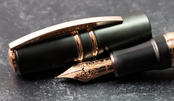 Visconti Homo Sapiens Dual Touch Black Leather Fountain Pen