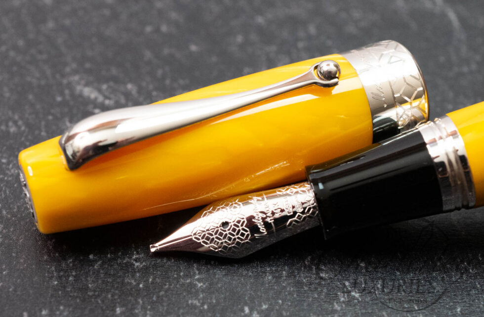 Montegrappa Miya 450 Yellow Celluloid Limited Edition Fountain Pen