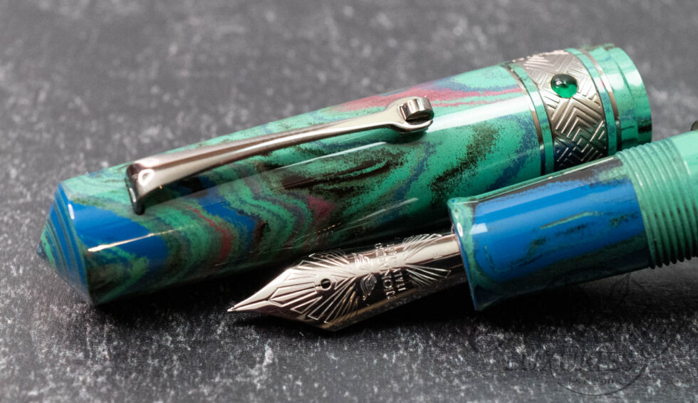 Leonardo Supernova "Tropical" Ruthenium Trim Ebonite Limited Edition Fountain pen